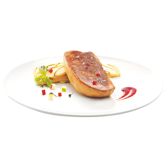 Les escalopes de foie gras cru surgelées
